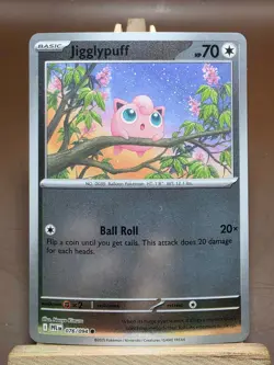 LP Pokemon Jigglypuff 076/094 Phantasmal Flames Reverse Holo - Image 1