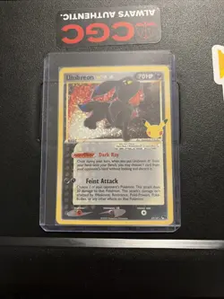 Pokemon TCG: Umbreon Gold Star 17/17 Celebrations 25th Anniversary NM - Image 1
