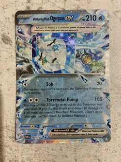 Pokemon TCG Wellspring Mask Ogerpon EX Twilight Masquerade 64/167 Double Rare - Image 2