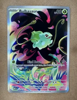 Pokemon Bulbasaur 133/132 Me01: Mega Evolution Illustration Rare Holo - Image 1