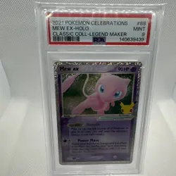 2021 Pokemon Celebrations Classic Collection Mew EX #88 Legend Maker PSA 9 - Image 1