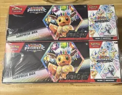 Pokemon Prismatic Evolutions Surprise Box & Booster Bundle Sam’s Club -2 Bundles - Image 1