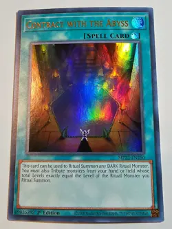 Contract With The Abyss MP22-EN250 1st Edition Ultra Rare Yugioh - Image 1