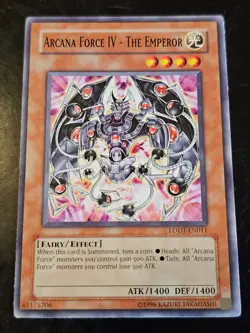ARCANA FORCE IV THE EMPEROR LODT-EN011 Common Unlimited Yugioh - Image 1