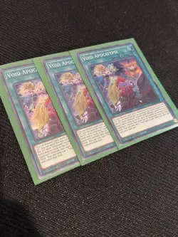 Yugioh - Void Apocalypse ETCO-EN065 1st Ed. -Super Rare - NM x3 playset - Image 1