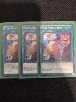 Yugioh - Void Apocalypse ETCO-EN065 1st Ed. -Super Rare - NM x3 playset - Image 2
