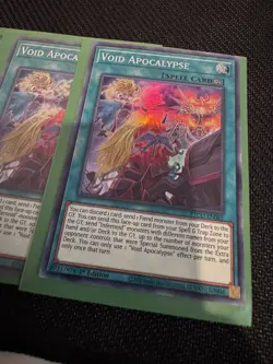 Yugioh - Void Apocalypse ETCO-EN065 1st Ed. -Super Rare - NM x3 playset - Image 3