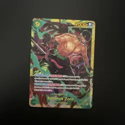 Roronoa Zoro OP06-118 SEC - One Piece TCG - English Card Near-Mint Secret Rare - Image 1