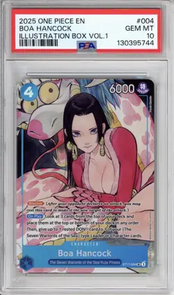 PSA 10 Boa Hancock One Piece Illustration Box Vol. 1 Promo Alt Art ST17-004 - Image 1