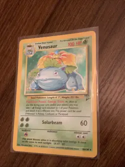 Pokemon TCG Venusaur Holo Rare Card 18/130 Base Set 2 Lightly played - Image 2
