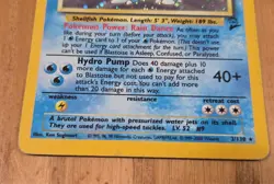 Blastoise 002/130 Base Set 2 Holo Wizards 1999-2000 Pokemon Card Water - Image 4