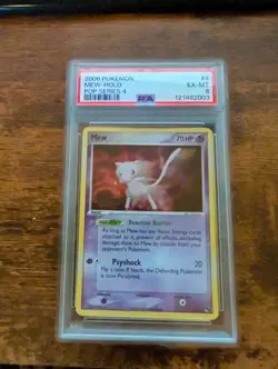 Pokemon TCG Mew Pop Series 4 Holo Card 4/17 PSA 6 - Image 1