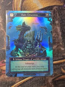 Sorcery Contested Realm Dragonlord Vatn Draconis Unique Foil Card - Image 1