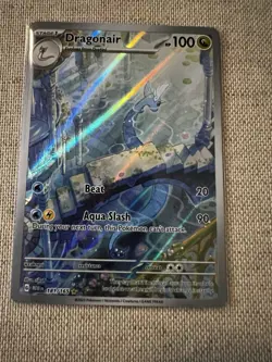 Pokemon TCG Dragonair Illustration Rare Card 181/165 Scarlet & Violet 151 - Image 2