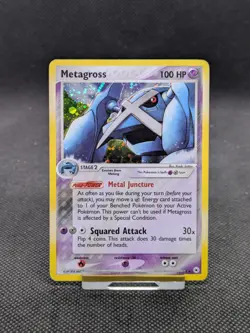 Pokemon Card Metagross 11/101 Rare Reverse Holo EX Hidden Legends Played - Image 1