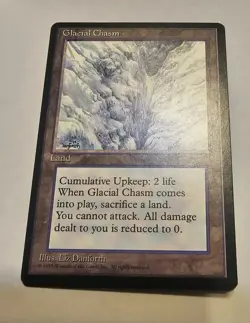 Glacial Chasm Ice Age MTG Magic The Gathering LP - Image 1