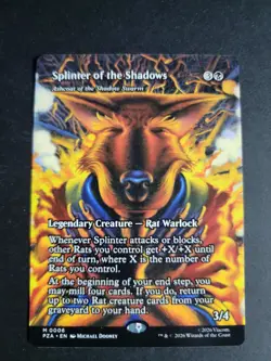 Splinter of the Shadows (Borderless) Mythic MTG Ninja Turtles - Image 1