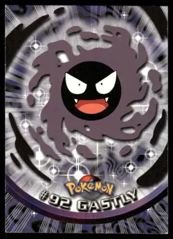 Pokemon Cards Gastly #92 Topps Trading Cards Series 2 LP *2 - Image 1