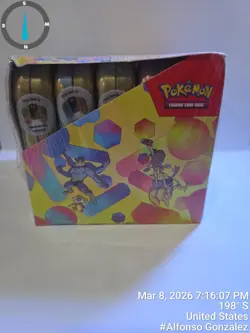 PokemonScarlet & Violet 151 Mini Tins Display Case New Sealed, 10 Tins 2 S Tears 820650863066 - Image 1
