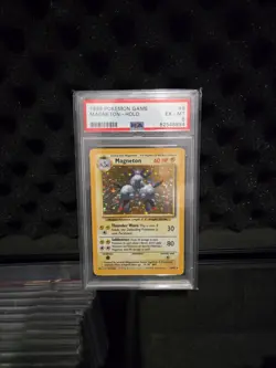 Pokemon Base Set 1999 Magneton Holo PSA EX-MT 6 WOTC 9/102 - Image 1