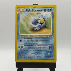 Light Vaporeon 52/105 Neo Destiny LP Pokemon Card WOTC TCG - Image 1