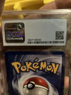 CGC 9 MINT Voltorb PORTUGUESE Base 1st Edition Pokemon Card 67/102 Top Pop 3 - Image 2