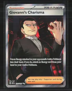 Pokemon 2023 Scarlet & Violet 151 Giovanni's Charisma FA #197/165 - Image 1