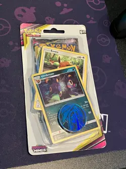 Pokemon TCG Unified Minds Umbreon Holo Blister Sealed Sun & Moon - Image 1