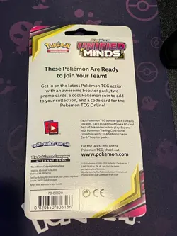 Pokemon TCG Unified Minds Umbreon Holo Blister Sealed Sun & Moon - Image 2