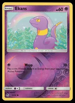 Ekans - 25/68 - Reverse Holo - Hidden Fates - NM/M - Image 1