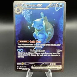 Blastoise ex 200/165 Special Illustration Rare SIR Pokemon 151 Full Art NM 🐢💧 - Image 1