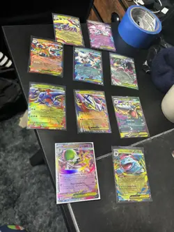 Pokemon TCG Lot Of 5 Random Assortment Of Mega Ex Cards All Cards Nm - Image 1