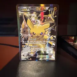 Pokemon Pikachu EX Full Art Holo Black Star Promo XY124 130 HP Card 2016 - Image 1