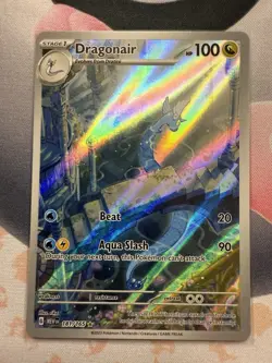 Pokemon TCG Dragonair Scarlet & Violet 151 Illustration Rare Holo Card 181/165 - Image 1