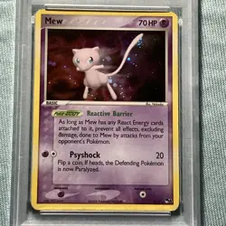 2006 Pokemon Pop Series 4 #4 Mew Holo PSA 4 Swirl - Image 2