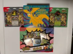 POKEMON ASCENDED HEROES LOT - ETB-Deluxe Pin Collection-Blister Sets *SMALL TEAR - Image 2