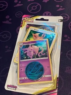 Pokemon TCG Unified Minds Espeon Blister Pack Sealed Sun & Moon - Image 1