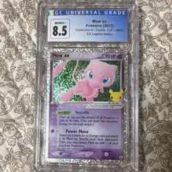 Pokemon TCG Mew ex CGC 8.5 2021 Celebrations EX Legend Maker 88/92 Holo - Image 1