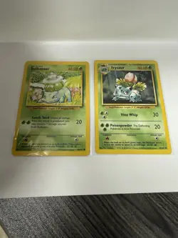Vintage Pokemon Base Set Lot — Squirtle, Wartortle, Bulbasaur, Ivysaur - Image 3