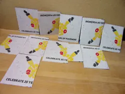 lot of Pokemon 20th Anniversary Generations series double sided poster - Image 1