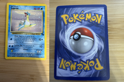 Pokemon Lapras 10/62 WotC Fossil Unlimited Holo Rare MP Rare Vintage - Image 1