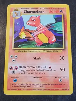 Charmeleon 24/102 Uncommon Pokemon Base Set - Image 1