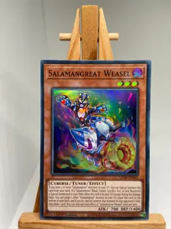 Salamangreat Weasel - Super Rare 1st Edition LD10-EN002 - NM - YuGiOh - Image 1