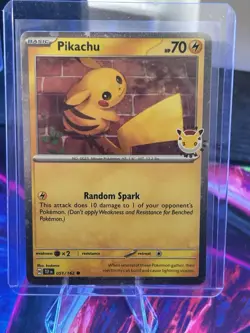 Pikachu (051/162) Miscellaneous Cards & Products Promo Holo 70 HP Random Spark - Image 1