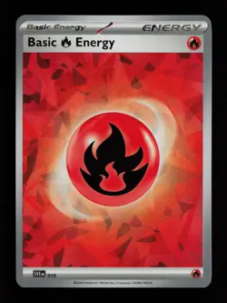 Basic Fire Energy (Cracked Ice Holo) 010 SVE: Scarlet & Violet Pokemon Card - Image 1