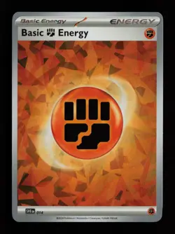 Basic Fighting Energy (Cracked Ice Holo) 014 SVE: Scarlet & Violet Pokemon Card - Image 1