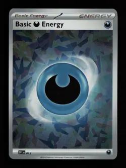 Basic Darkness Energy (Cracked Ice Holo) 015 SVE Scarlet & Violet Pokemon Card - Image 1