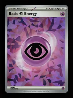 Basic Psychic Energy (Cracked Ice Holo) 013 SVE Scarlet & Violet Pokemon Card - Image 1