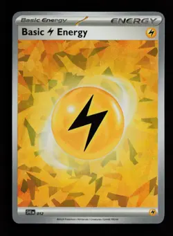 Basic Lightning Energy (Cracked Ice Holo) 012 SVE Scarlet & Violet Pokemon Card - Image 1