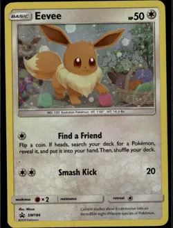 Eevee - (Cosmos Holo) Promo SM Promos SM184 Colorless Holo Pokemon Card - Image 1